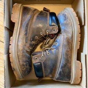 Irish Setter Red Wing Steel Toe Work Boots, Construction Leather Safety Boots